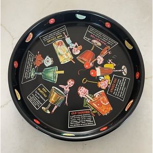 Colorful 1950’s bar tray.